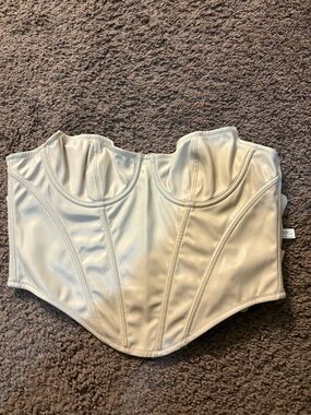 UO latex Crop Corset Top